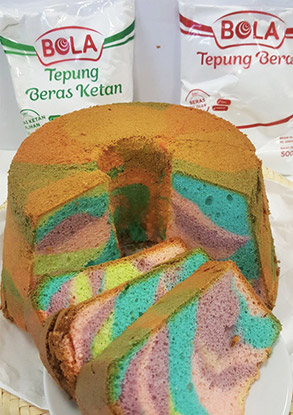 Bolu Tepung Beras Bola